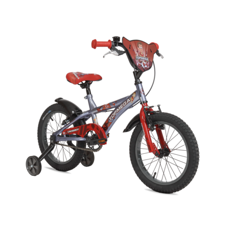 Bicicleta Infantil TopMega Crossboy R16 Gris Rojo 1013069