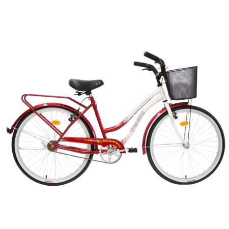 Bicicleta Peretti Urbana Full Eco 10287 Rojo Blanco