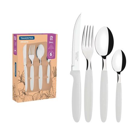 Set De Cubiertos Tramontina Ipanema 24 Pz Acero Inoxidable 23398-872