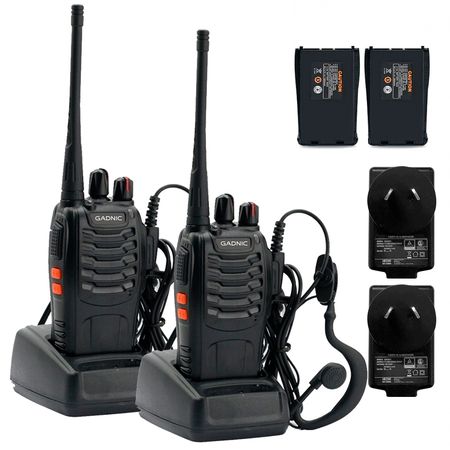 Handy Gadnic WK99U Kit x2 5w 16CH UHF Hasta 10km + Manos Libres