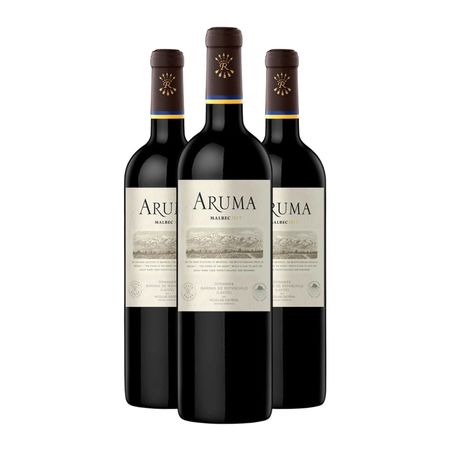 Vino Tinto Aruma Malbec Caja x 3