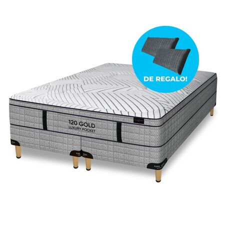 Colchon Sommier King Koil 120 Gold Luxury Pocket Resortes 160X200