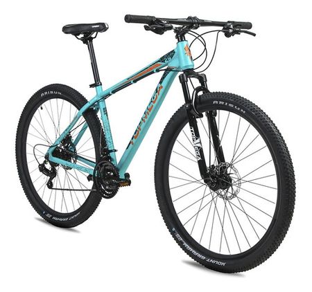 Bicicleta TopMega Mtb Sunshine R29 21v Celeste Talle L 1007576