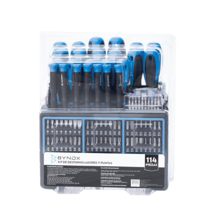 Kit de Destornilladores Bynox - 114 piezas DK-DESTPP-114