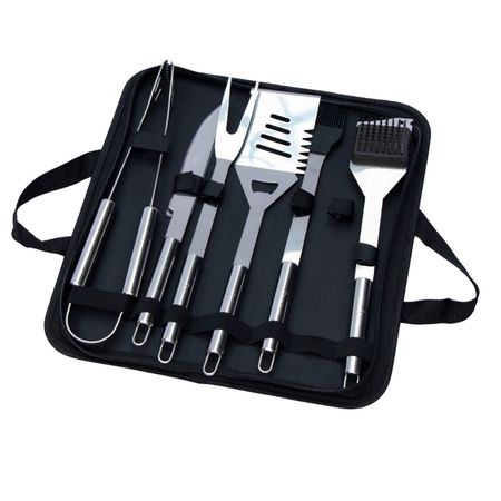 SET DE ASADO BYNOX 6 PIEZAS ACERO INOX CS-ASDX6P-AI