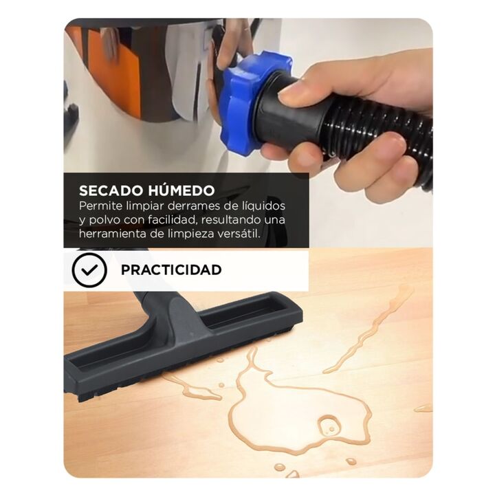 Aspiradora Portátil Alto rendimiento Gadnic Uso Doméstico 20L - Vista 5