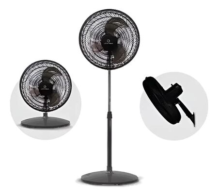 Ventilador de Pie 3 en 1 Whitenblack 18" WBVP18M