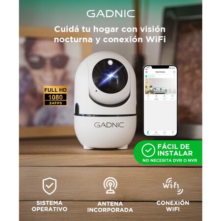 Cámara de Seguridad Gadnic SX9 IP Motorizada WiFi P2P Full Hd Visión Nocturna