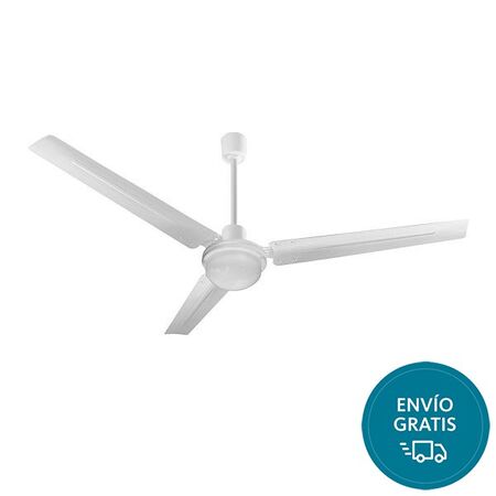 Ventilador techo Liliana 90w.140cmindustrial Palas metalicas y luz