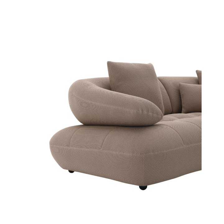 SOFA TRES CUERPOS ALLEGRA BEIGE - Vista 4