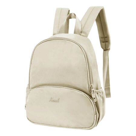 Mochila Urbana Para Mujer Kossok Diva Premium Crema Liso CREMA