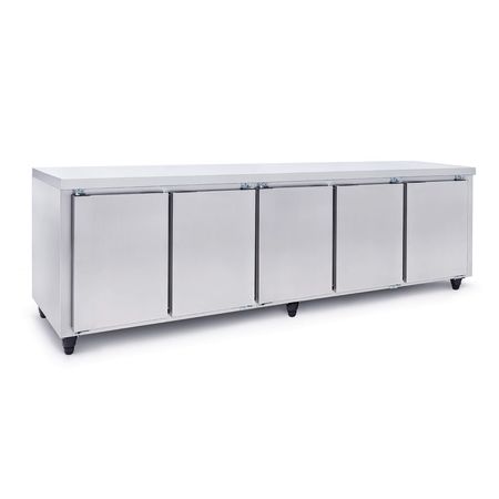 Heladera Mostrador Ciego 258cm 5 Ptas Sin Cubre Equipo Teora