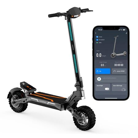Monopatín Eléctrico Gadnic Motor Potente 1200W Autonomía 80 km Velocidad 55 km/h Neumáticos Todoterreno 11”