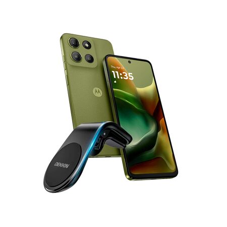 Combo de Celular Motorola Moto G15 4+128GB Verde + Soporte para Celular Auto Tablero en L Dekkin