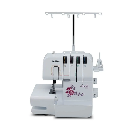 máquina de coser overlock brother portable color blanco 1534d