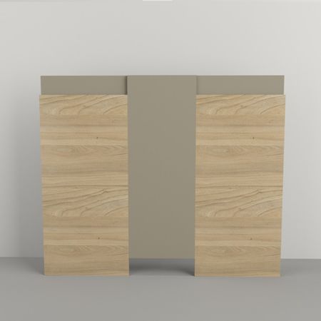 Respaldo De Sommier Juvenil Tables COD: 6429 1.18 Mts Olmo Finlandes y Gris