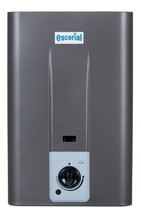 Calefon a gas ESCORIAL CE-14L 14lts gas NATURAL sin llama piloto clase A GRAFITO