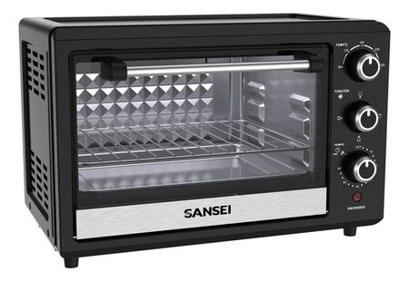 Horno Eléctrico Grill 1500w 17 Litros Sansei Hgsa1724uapi Negro
