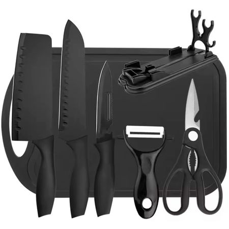 Set de Cuchillos 7 Piezas Gadnic Cocina Acero Inoxidable 