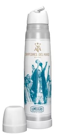 Termo Matero 1l Lumilagro Luminox Acero Campeones Del Mundo