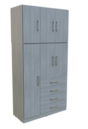 PLACARD NORDICA ORLANDI 2 CUERPOS 6 PUERTAS Y 4 CAJONES VENECIA (3583)