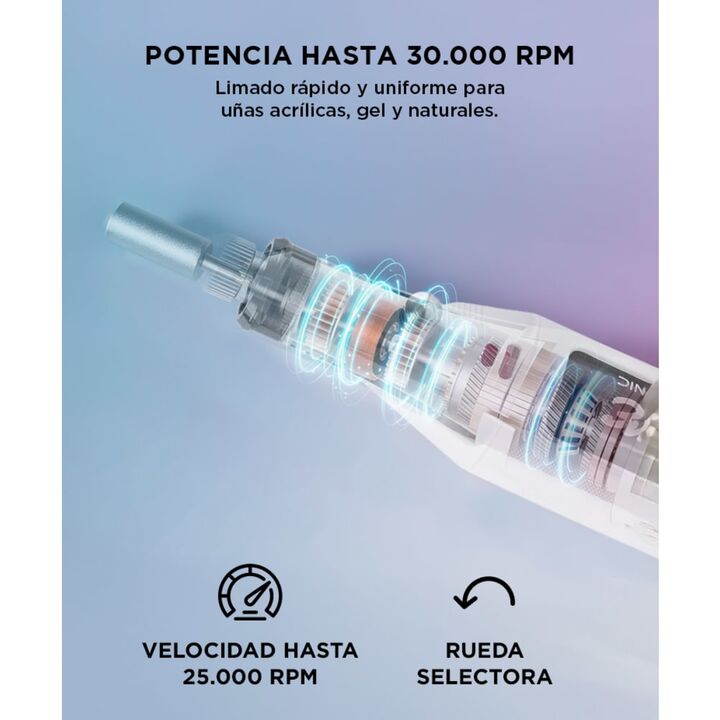 Torno Para Uñas Gadnic T102 25.000rpm Uso Profesional - Vista 4