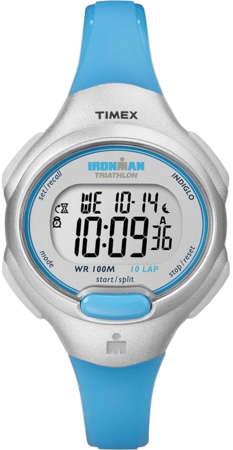RELOJ DIGITAL TIMEX- IRONMAN TRIATHLON 10 LAP CELESTE (T5K739 CA) (RTX0515)