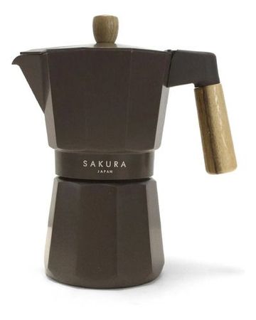 Cafetera Moka Sakura Aurora Espresso Brown 6 Pocillos Espresso Brown