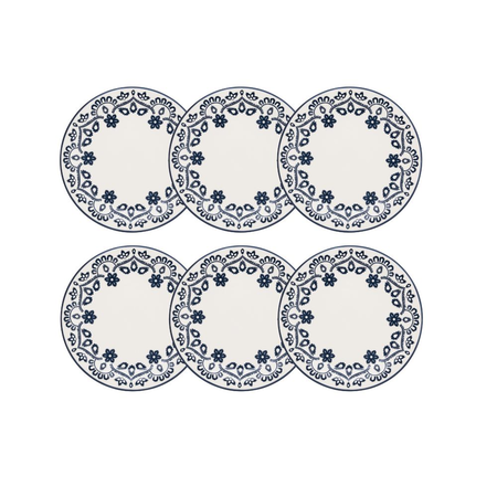 Energy - Set X6 Platos Postre 19 Cm Bifaz - Oxford