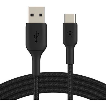 Cable Belkin Braided  USB-C a USB-A Cable 1M BK