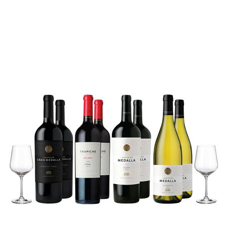 SmartBox Bodega Trapiche x 8 y 2 Copas