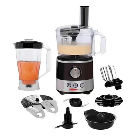 Multiprocesadora Liliana Fullpros 1000w Negra 240v Color Negro