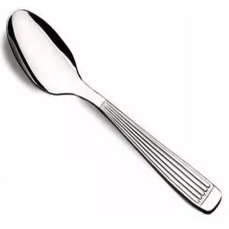 Cuchara Te Acero Inoxidable Lypsa Rayado Pack X12 Plateado