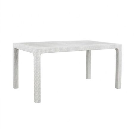 Mesa Rectangular Avelino 105/HK003 150X80 Regulable Blanco de Exterior