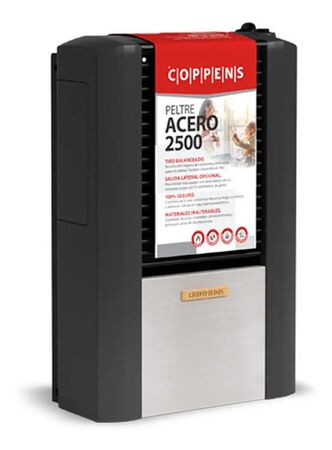 Calefactor Coppens 2500 Tb Izquierdo Peltre Ii Acero