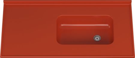 Tapa Mesada Ms Marmol Sintetico Mm824 1.20x0.60m Rojo