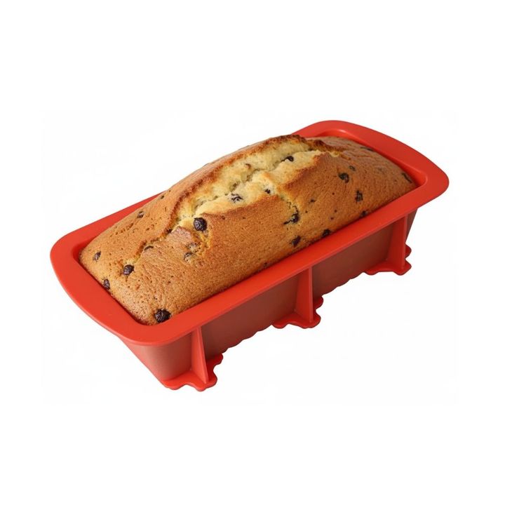 Molde Silicona 24Cm Pan Budinera Naranja Horno Microondas - Vista 1