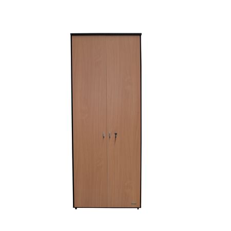 Biblioteca Profesional 2 Puertas Altas Platinum Negro y Haya