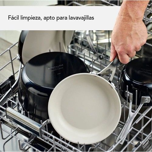 Olla con tapa Kitchenaid 2,8 Lts Ceramica - Vista 3