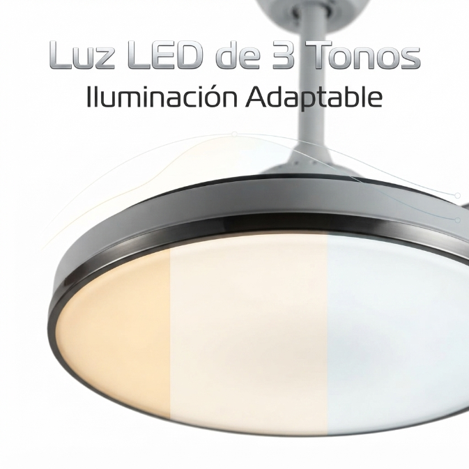Ventilador de Techo Php JS8364 42" Blanco 6 Velocidades - Vista 4