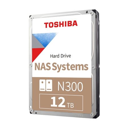 Disco Rigido HDD Toshiba N300 Nas Systems 12TB 3.5 " SATA 7,200 rpm HDWG51CXZSTA