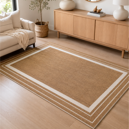 Alfombra Vinílica Deco Antideslizante Limpia Facil Yute Shade Master