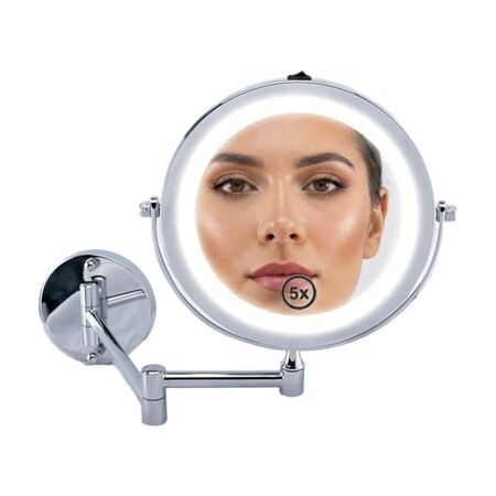 Espejo De Pared Gadnic Led Para Maquillar 360° 