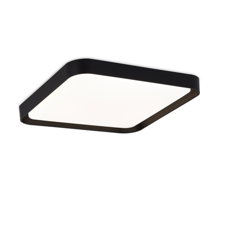 Plafon Led Cuadrado Galactic 45w 3 Temp Negro 50cm Moderno
