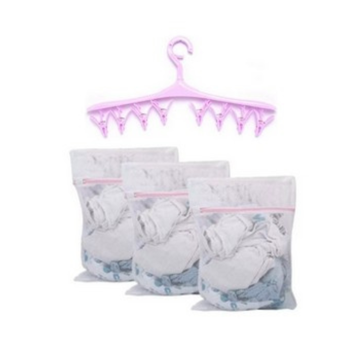 Set 3 bolsas para lavarropas + Percha para colgar - Vista 2