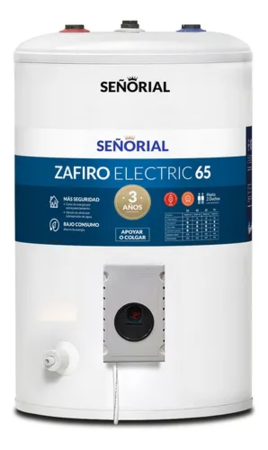 Termotanque Señorial 65 lts Zafiro electrico 