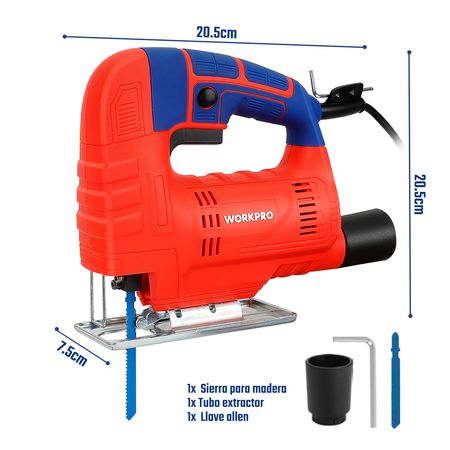 Sierra Caladora Workpro 450w Profesional + Accesorios