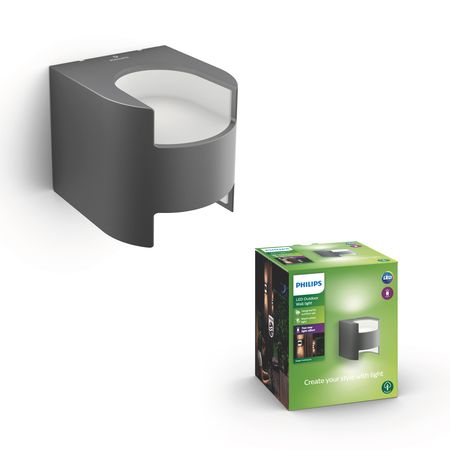 Aplique Mural Philips Grass Luz Led 4,25W Outdoor