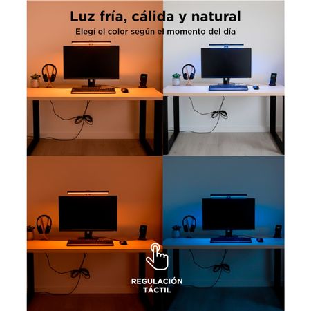 Luz Para Monitor Led Anti Luz Azul Lampara Gamer 4w