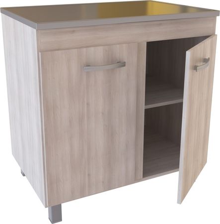 Bajo Mesada Muebles Orlandi 80Cm 633 2P Abedul